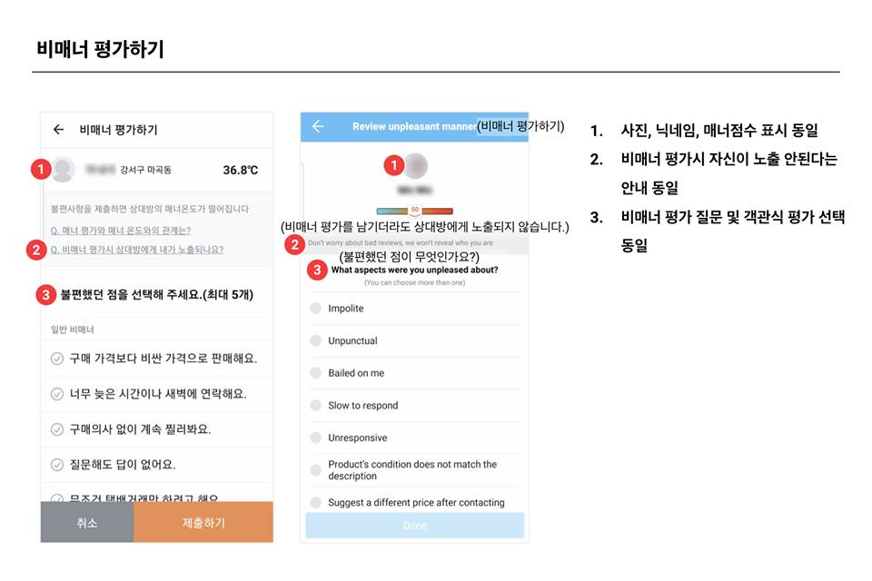 당근마켓 라인Getit 주요화면 비교9 - 와우테일