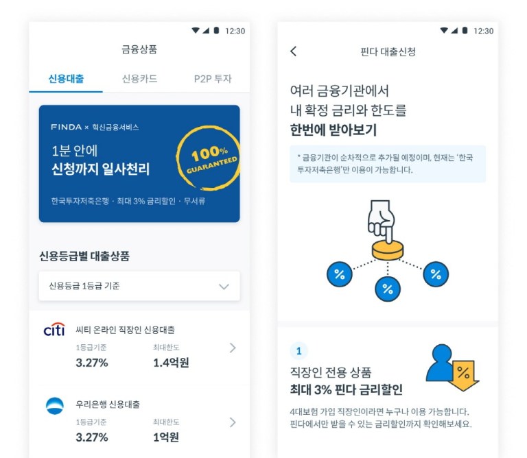 핀다 혁신금융 서비스 출시 - 와우테일