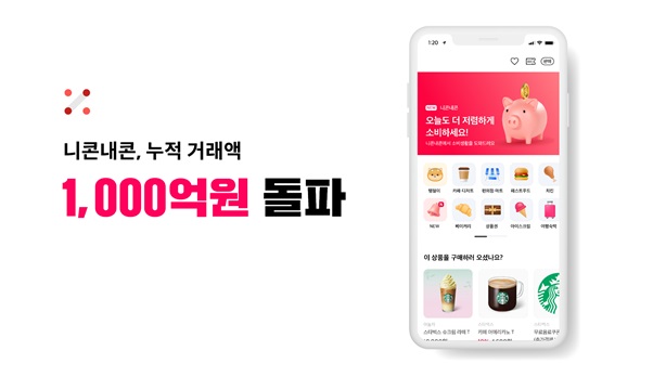 기프티콘 거래 플랫폼 '니콘내콘', 누적 거래액 1000억원 돌파 1 wowtale.net 1 1000 - 와우테일