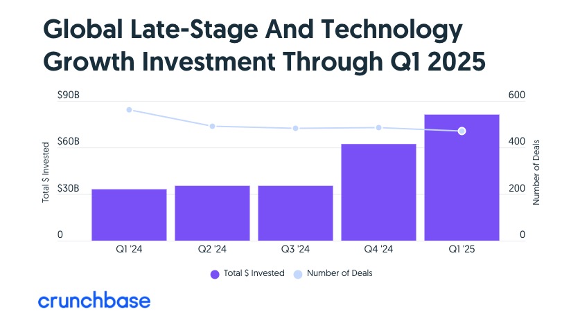 Global Late Stage Investment Q1 2025 - 와우테일