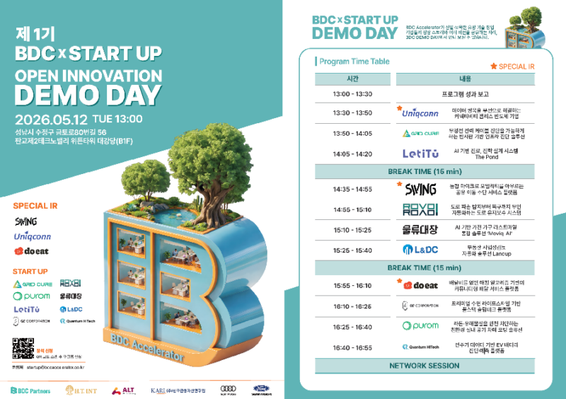 비디씨엑셀러레이터, 오픈이노베이션 프로그램 데모데이 개최 1 BDC x STARTUP OPEN INNOVATION %EB%8D%B0%EB%AA%A8%EB%8D%B0%EC%9D%B4 %ED%8F%AC%EC%8A%A4%ED%84%B0%EC%8B%9D%EC%88%9C%EC%A7%80 %EB%B0%B0%ED%8F%AC%EC%9A%A9 - 와우테일