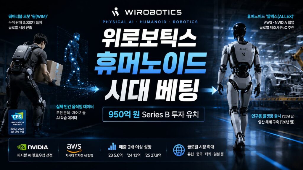 위로보틱스, 950억 규모 시리즈B 투자 유치… 휴머노이드 사업 본격화 3 WIrobotics series b funding - 와우테일