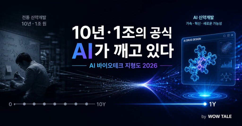 biotech AI landscape cover - 와우테일