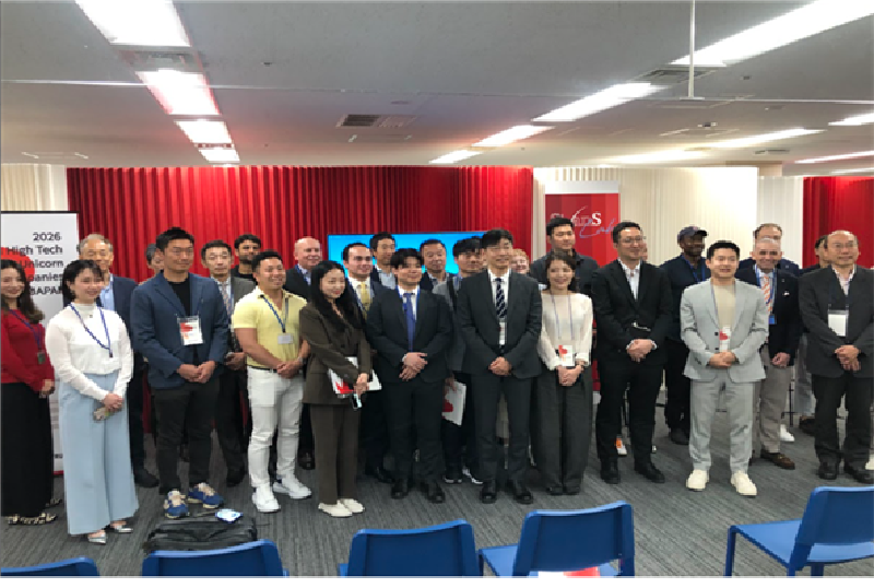 사진1 SusHi Tech Tokyo 2026 글로벌 유니콘 매칭 데이에 참가한 한국 스타트업 대표들이 네트워킹 세션 중 기념촬영을 하고 있다 - 와우테일