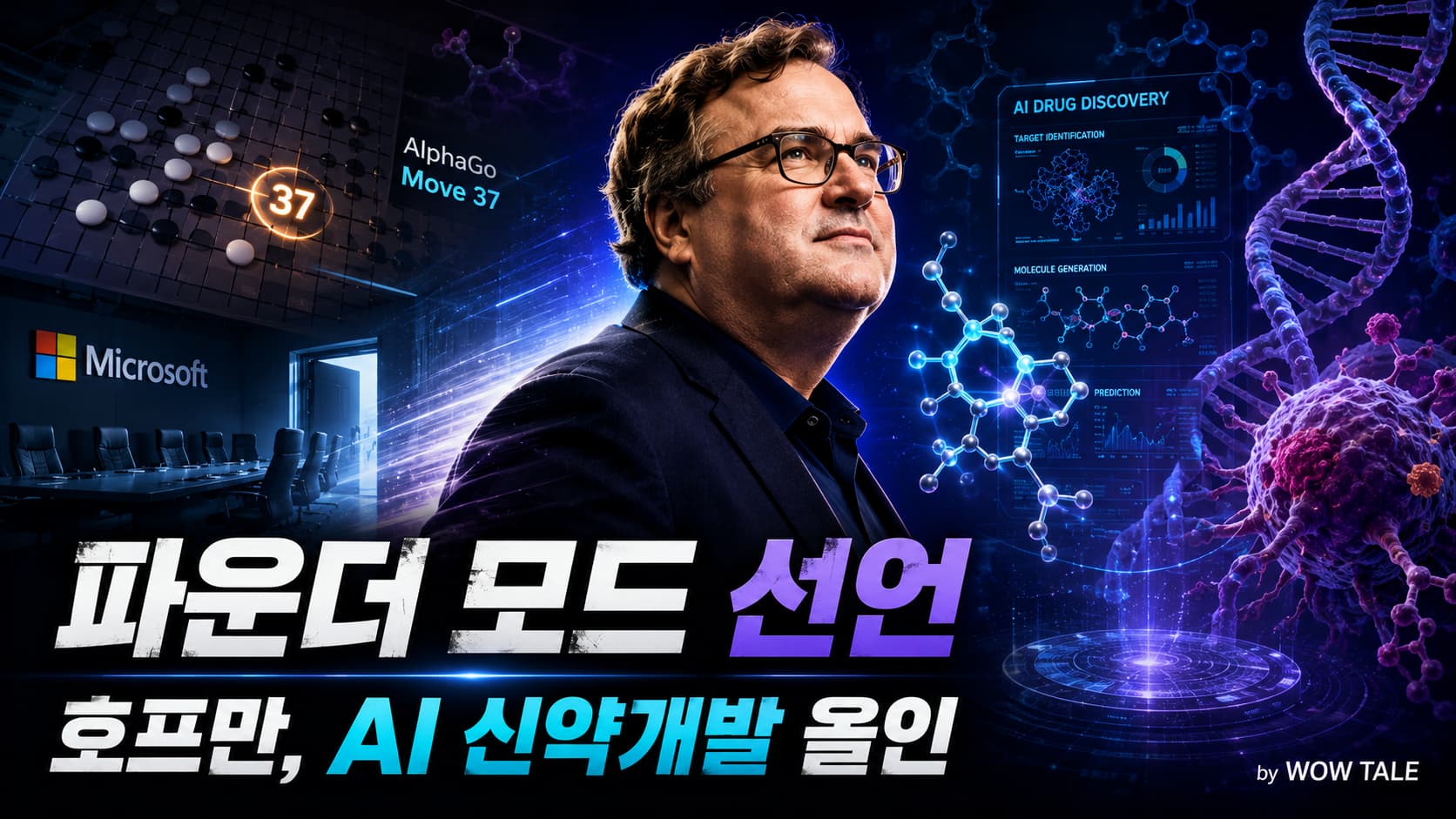 링크드인 창업자 호프만, MS 이사회 10년 만에 떠나… AI 신약개발 ‘파운더 모드’ 선언