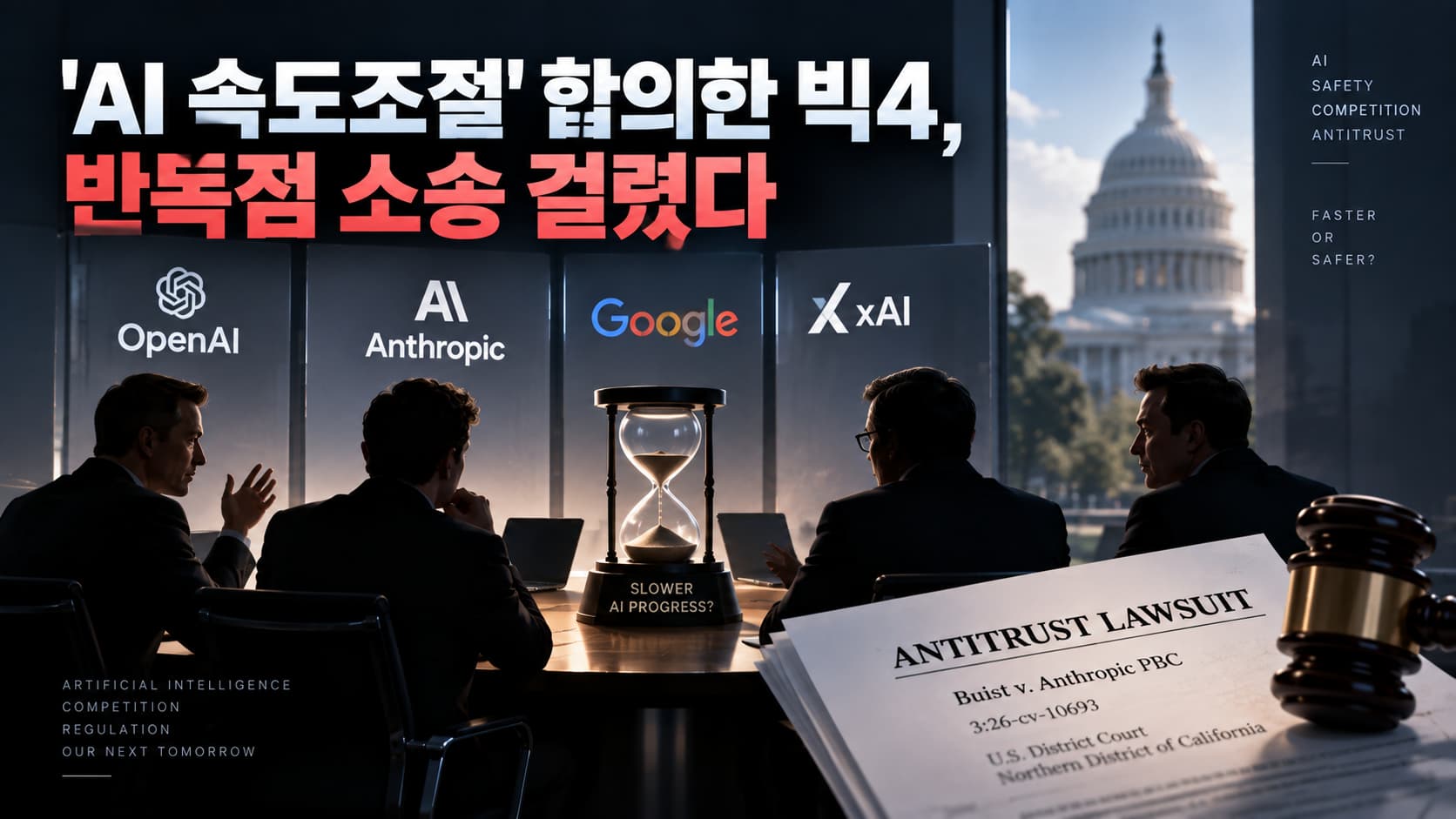 AI 속도조절 합의 반독점 소송