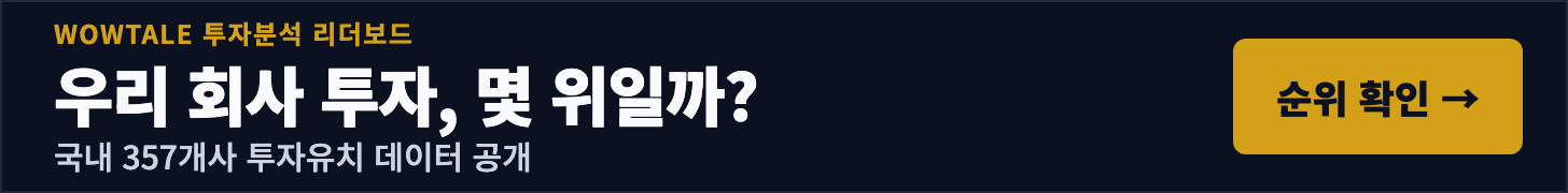 와우플랫폼 투자분석-투자연결
