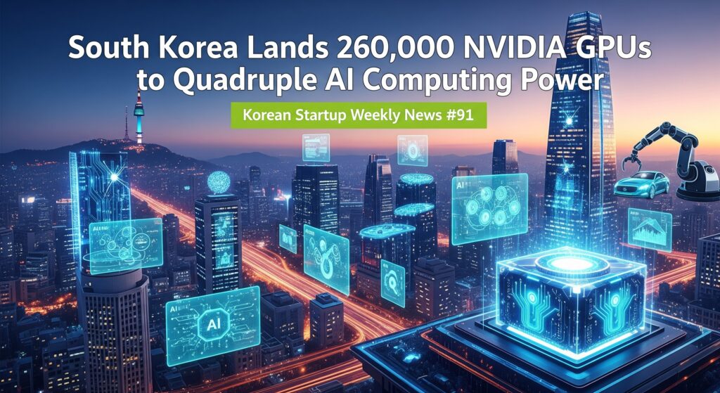 [Korean Startup Weekly News #91] South Korea Lands 260,000 NVIDIA GPUs ...