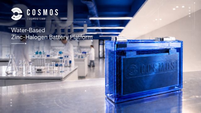 COSMOS Lab Closes $15.7M Series A to Scale Non-Flammable Non-Lithium Battery Production