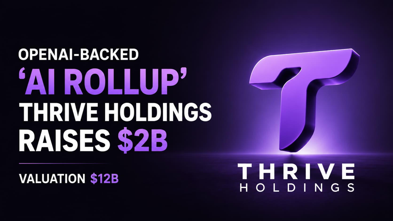 OpenAI-Backed 'AI Rollup' Thrive Holdings Raises $2B at a $12B Valuation